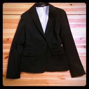 Express size 2 professional jet black blazer
